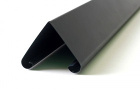 Ламель для Еврожалюзи Твинго МАКС, шаг 70 мм, двустороннее полимерное матовое покрытие, RAL 7016 Серый антрацит