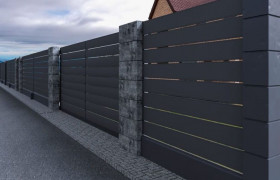 Алюминиевый забор-жалюзи Планкен